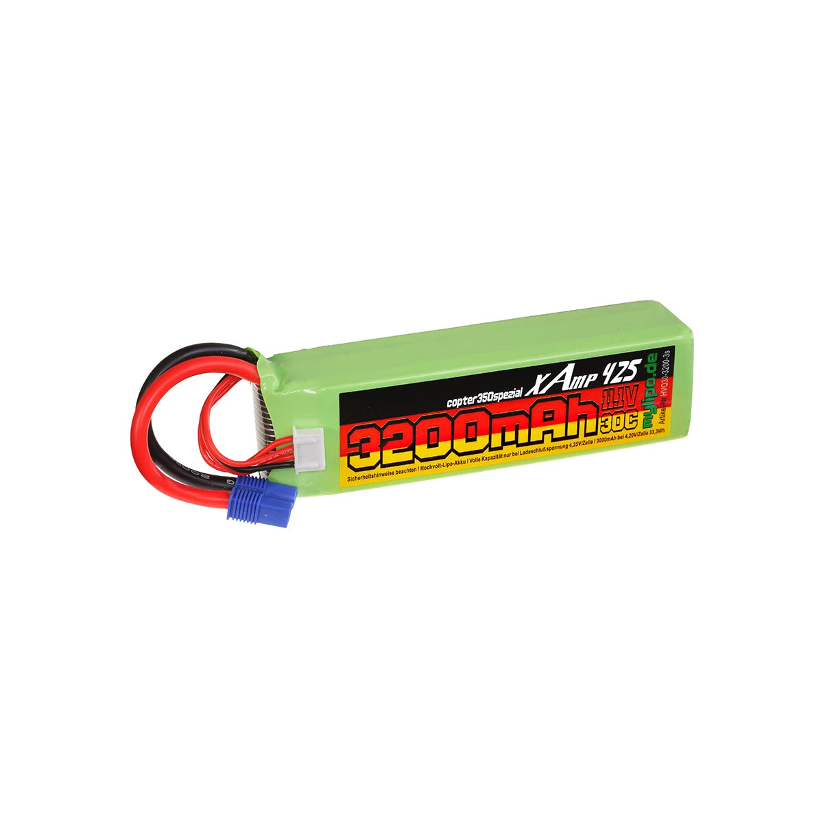 Mylipo HV - Lipo Akku 3200mAh 11,1V 3S 30C/60C spezial 350QX(v2+V3) - LiPo24.de