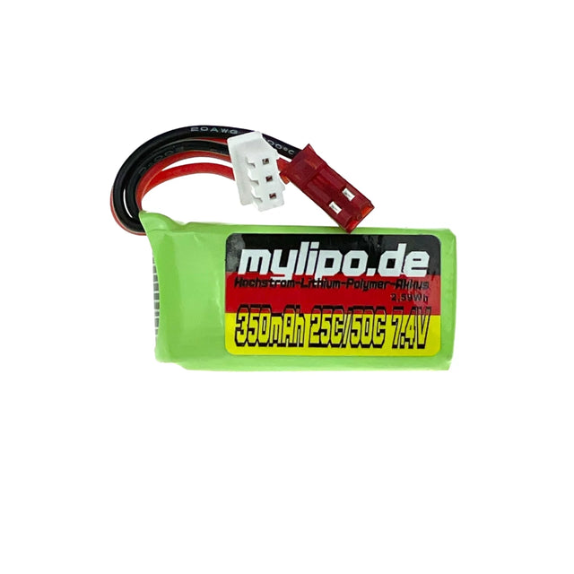 MyLipo Lipo 350mAh 7.4V 2S 25C/50C JST (rot) Airsoft - LiPo24.de