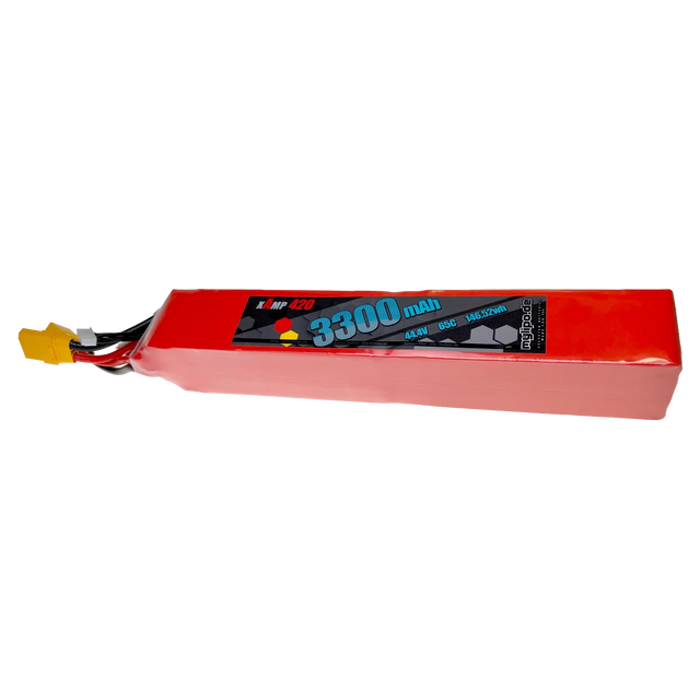 Mylipo Lipo Akku 3300mAh 44,4V 12S 65C lang, geteilt XT90 - LiPo24.de