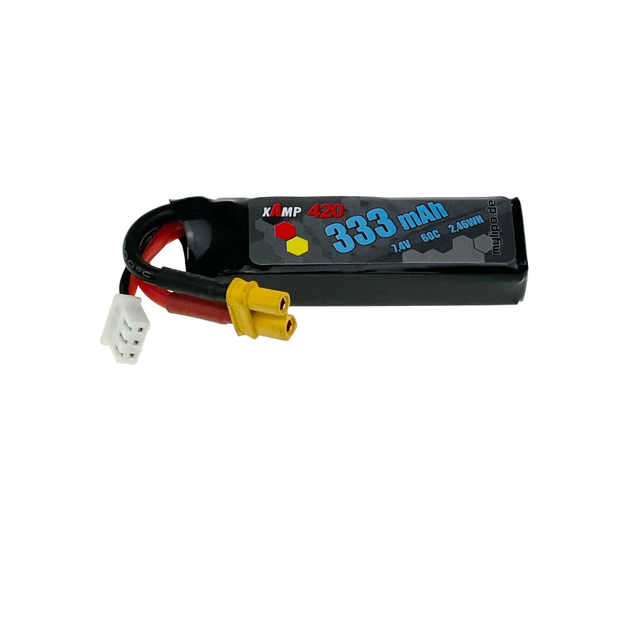 Mylipo Lipo Akku 333mAh 2S 7,4V 60C/120C FPV PARCOUR XT30 - LiPo24.de