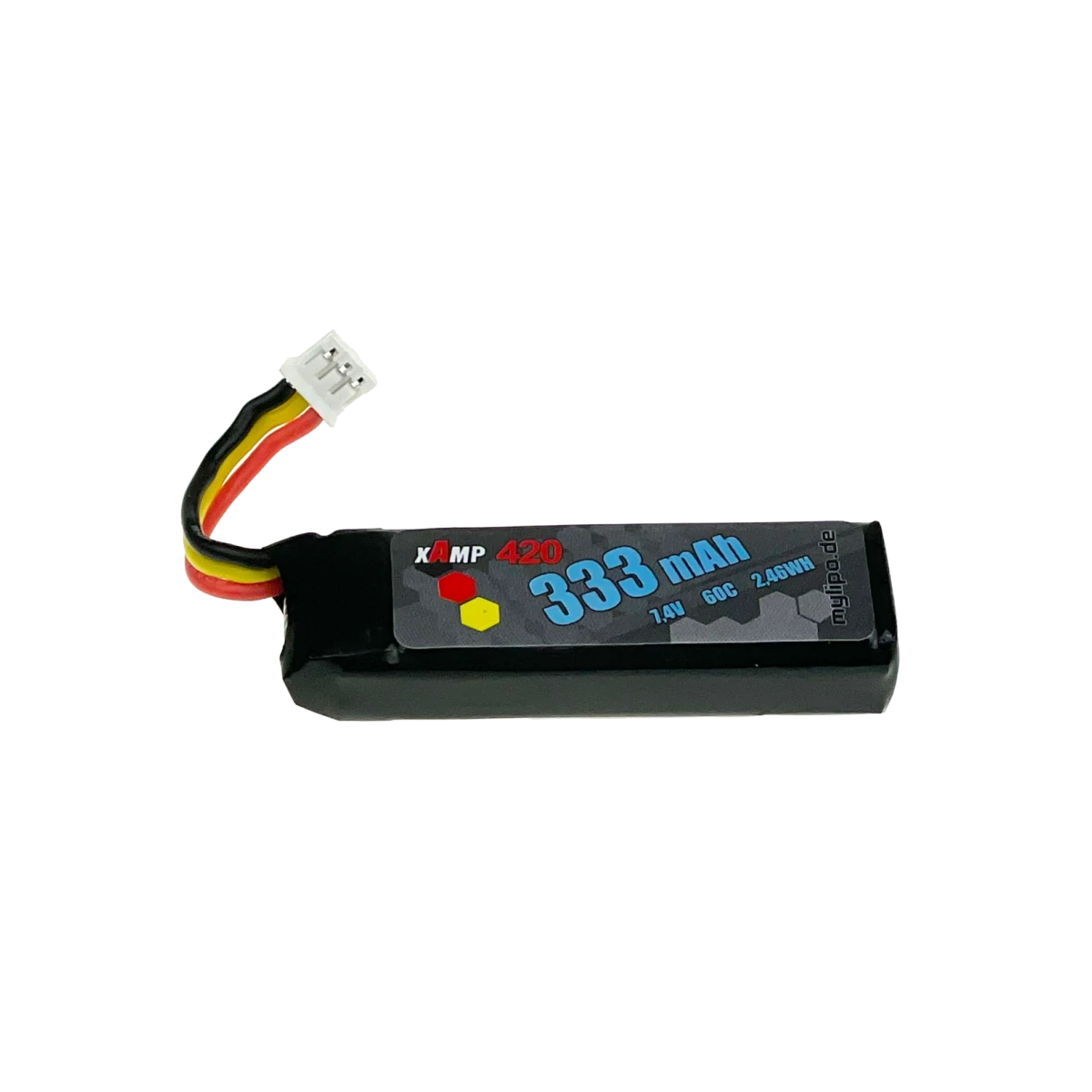 Mylipo Lipo Akku 333mAh 7,4V 2S 60C/120C UMX Serie + mCP X BL - LiPo24.de