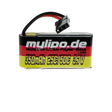 Mylipo Lipo Akku 350mAh 3,7V 25C/50C JR Stecker - LiPo24.de