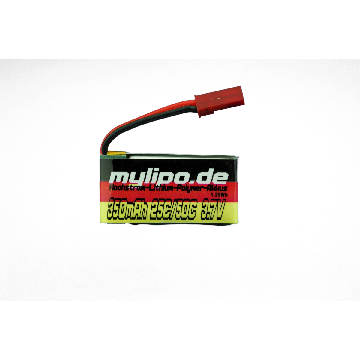 Mylipo Lipo Akku 350mAh 3,7V 25C/50C JST(rot) Stecker - LiPo24.de