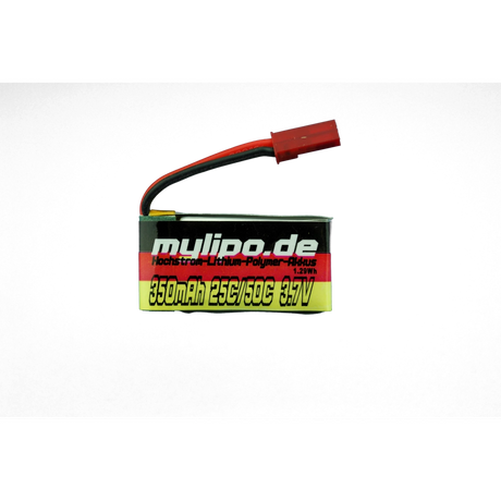 Mylipo Lipo Akku 350mAh 3,7V 25C/50C JST(rot) Stecker - LiPo24.de
