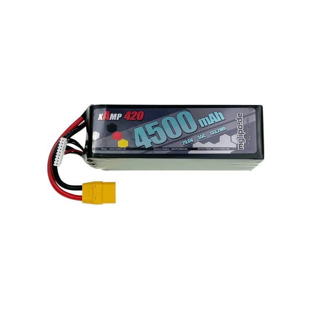 Mylipo Lipo Akku 4500mAh 29,6V 55C XT90 - LiPo24.de
