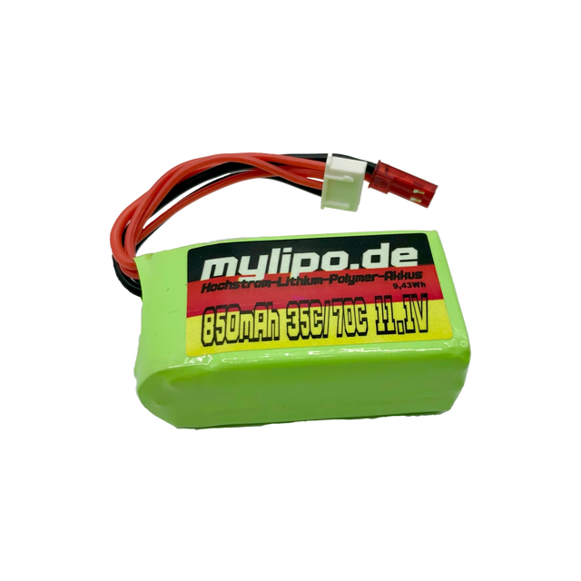 Mylipo Lipo Akku 850mAh 11,1V 35C/70C - LiPo24.de
