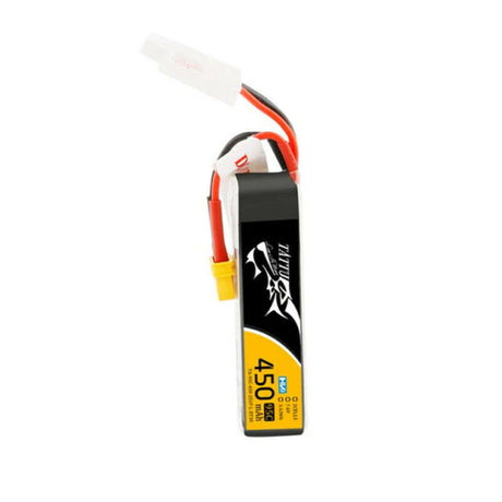 Tattu 450mAh 2S 75C 7.4V Lipo Akku mit XT30 Stecker-Lange Größe - LiPo24.de