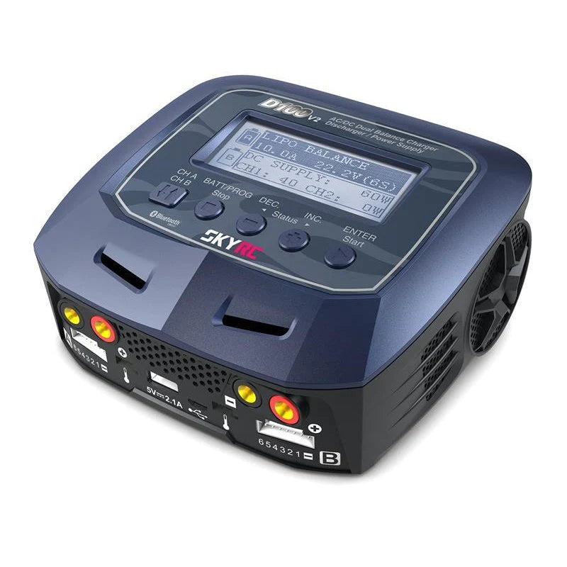 SkyRC D100 V2 AC/DC Ladegerät LiPo 1-6s 10A 100W - LiPo24.de