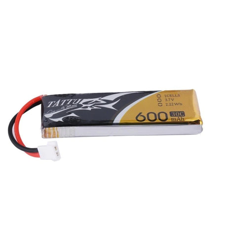 Tattu 600mAh 3.7V 30C 1S1P Lipo Akku mit Molex Stecker (1 Stück/Packung) - LiPo24.de