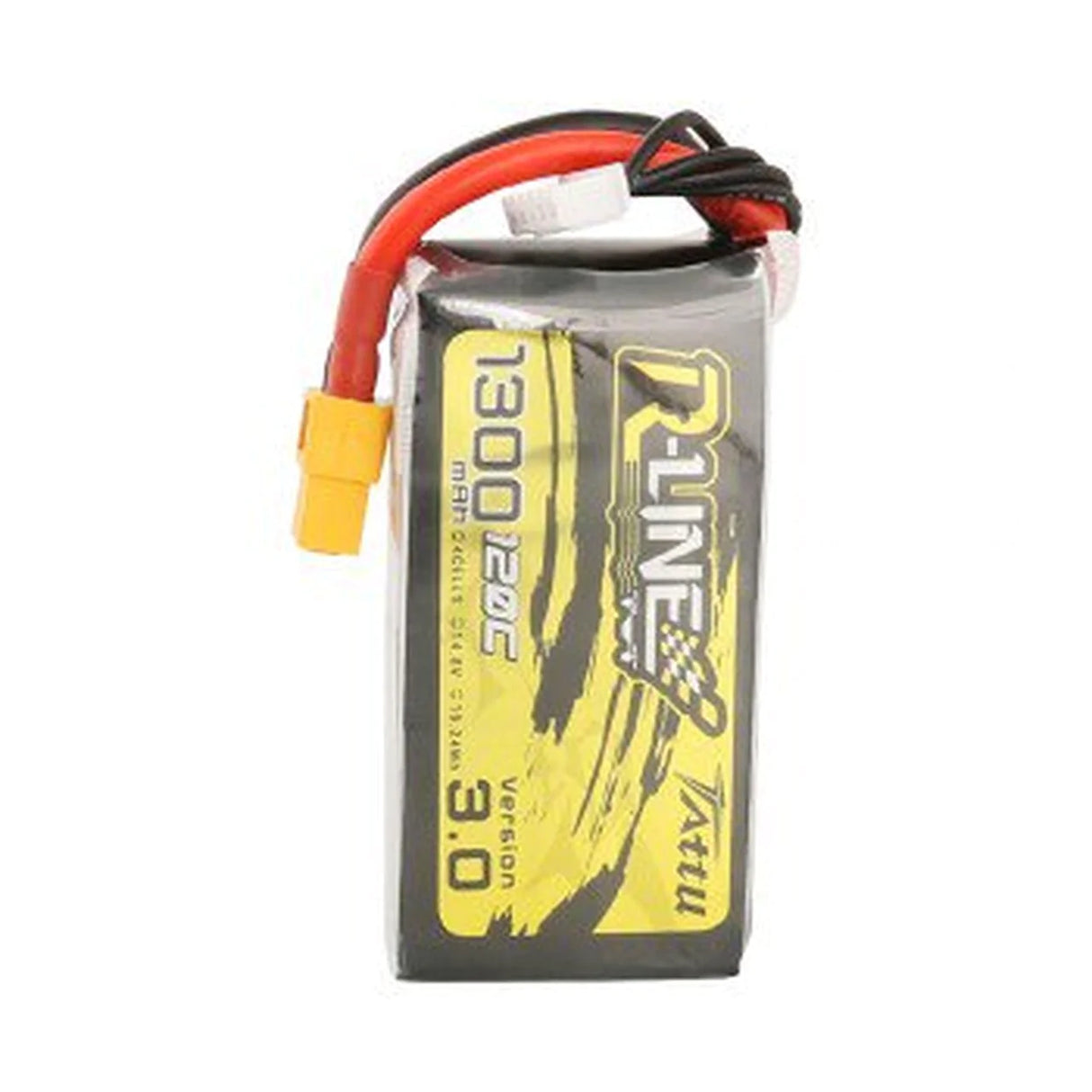 Tattu R-Line Version 3.0 1300mAh 14.8V 120C 4S1P Lipo Akku mit XT60 Stecker - LiPo24.de