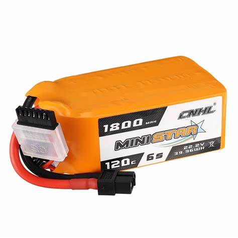 CNHL MiniStar 1800mAh 22,2V 6S 120C(max 200C) Lipo Akku mit XT60 Stecker - LiPo24.de